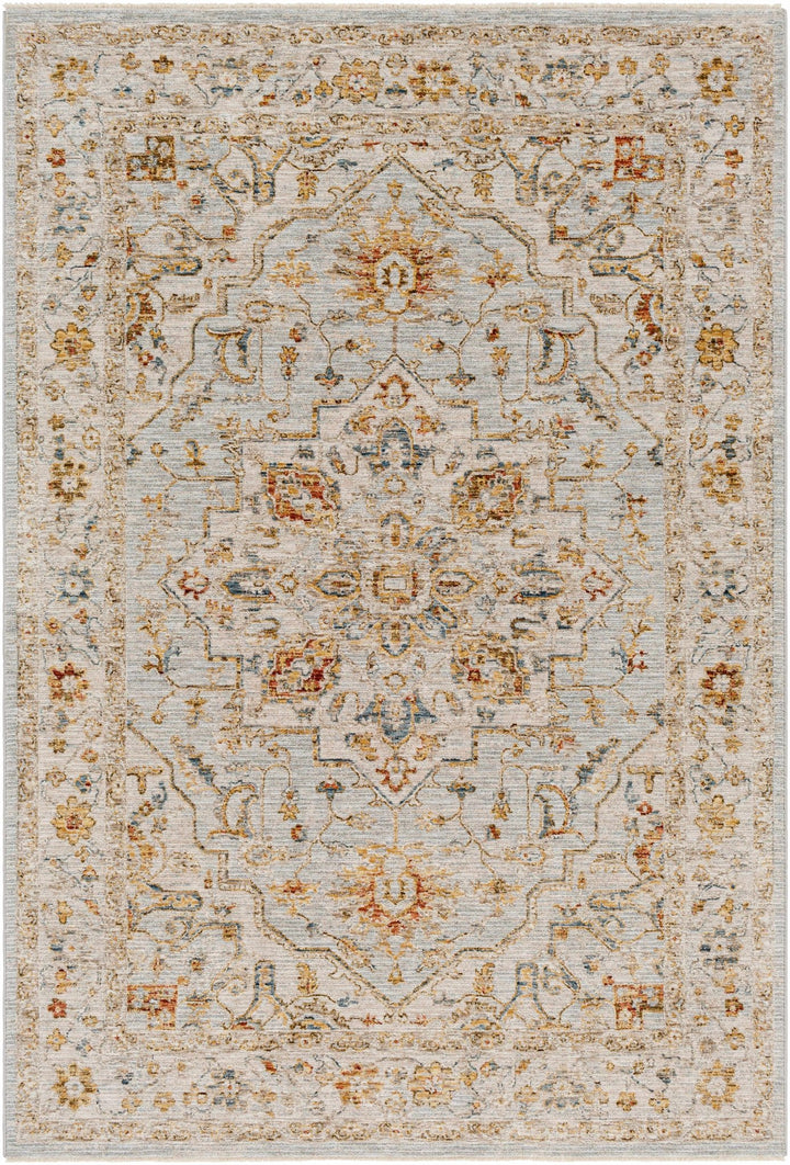 Traditional Heriz Gray Machine Made Rug - The Rug Decor
