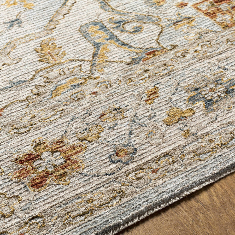 Traditional Heriz Gray Machine Made Rug - The Rug Decor