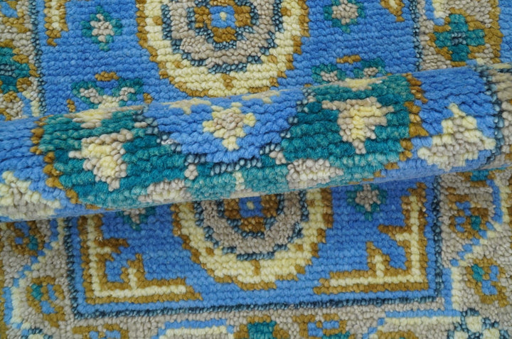 Traditional Khotan Design Blue 2x3 Wool Area Rug - The Rug Decor