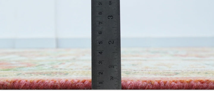 Traditional Mamluk Design Orange Hand knotted 8x10 Wool Rug - The Rug Decor