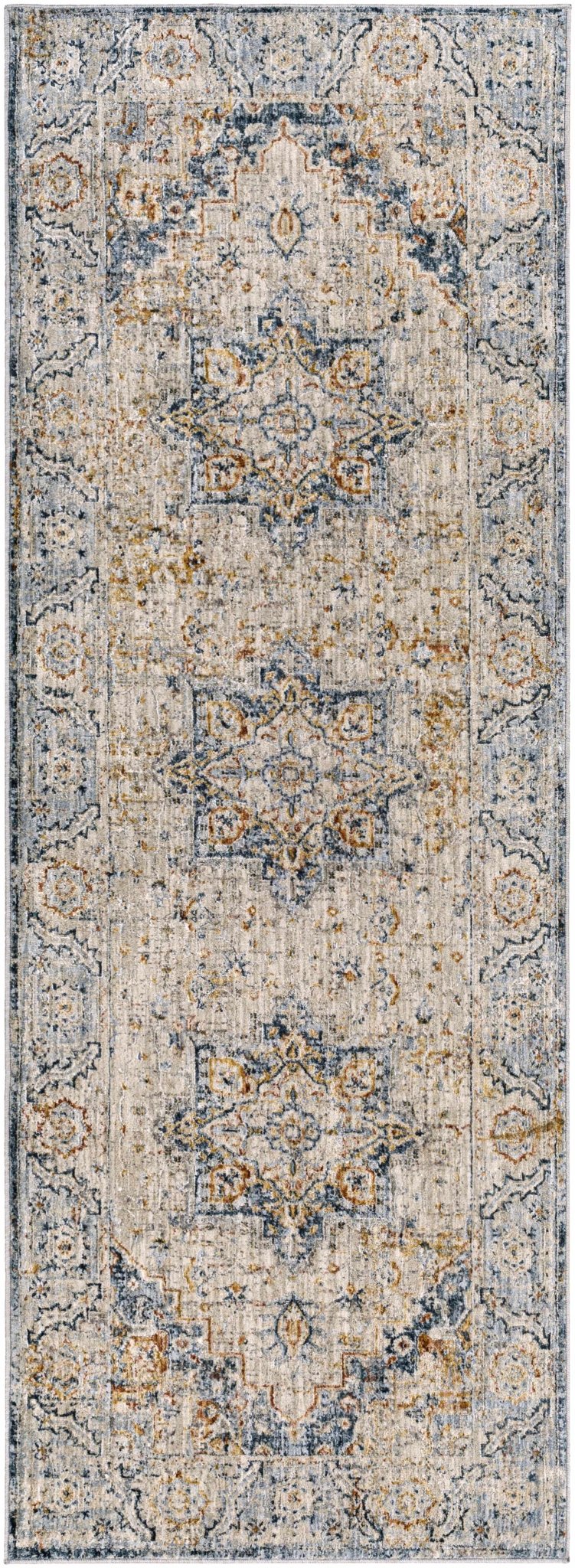 Traditional Medallion Design Beige And Brown Rug - The Rug Decor