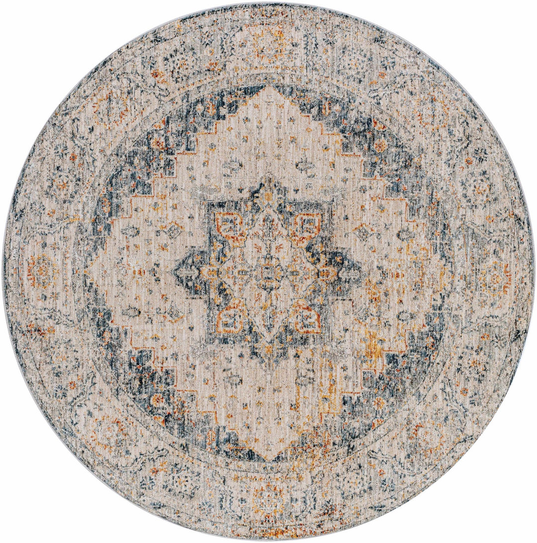 Traditional Medallion Design Beige And Brown Rug - The Rug Decor
