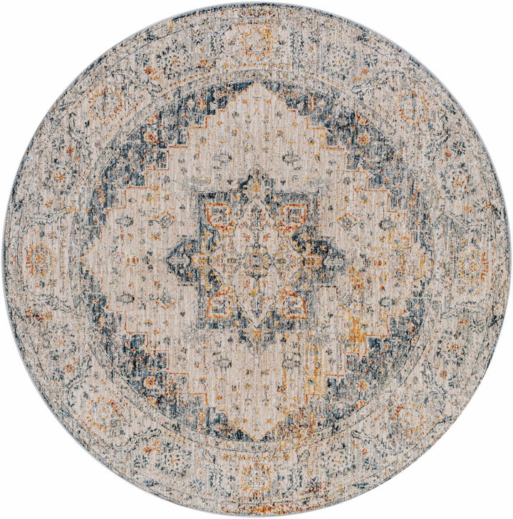 Traditional Medallion Design Beige And Brown Rug - The Rug Decor