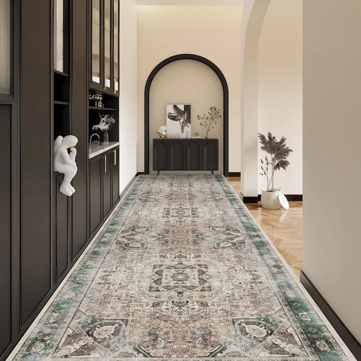 Traditional Medallion Design Machine Washable Cotton Rug - The Rug Decor