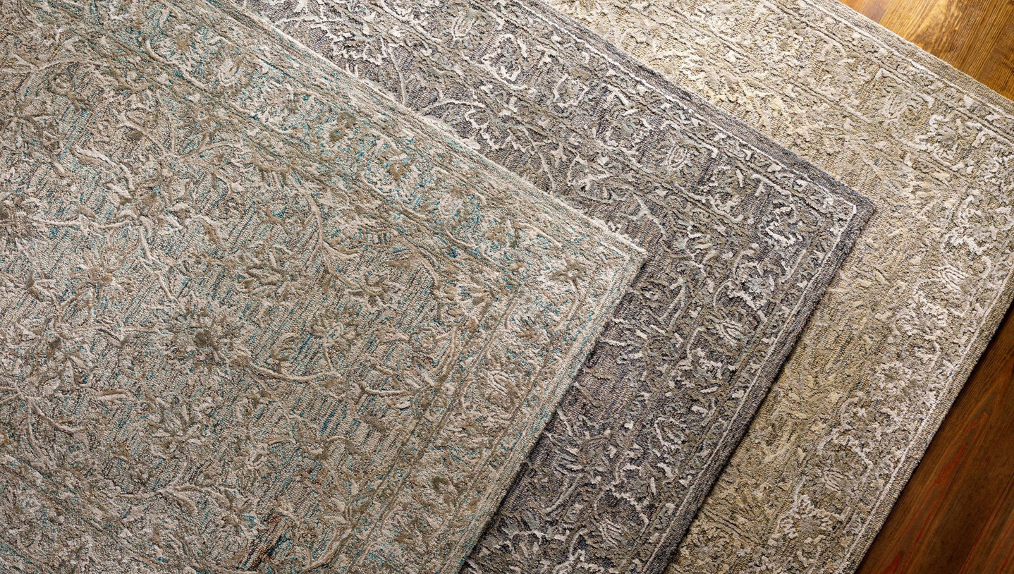 Traditional Mustard, Ivory And Olive Hand Tufted Wool Area Rug - The Rug Decor