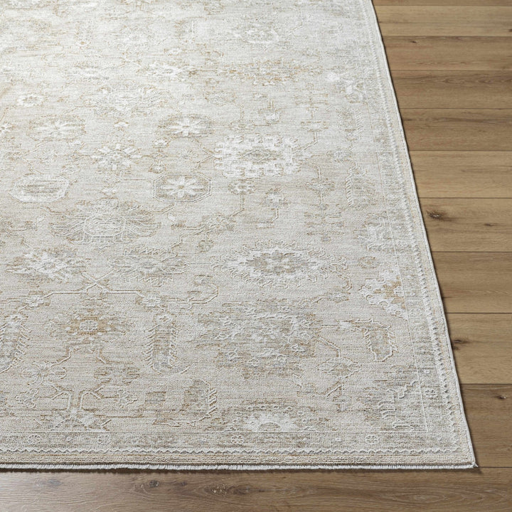 Traditional Oriental Design Silver Machine Woven Rug - The Rug Decor