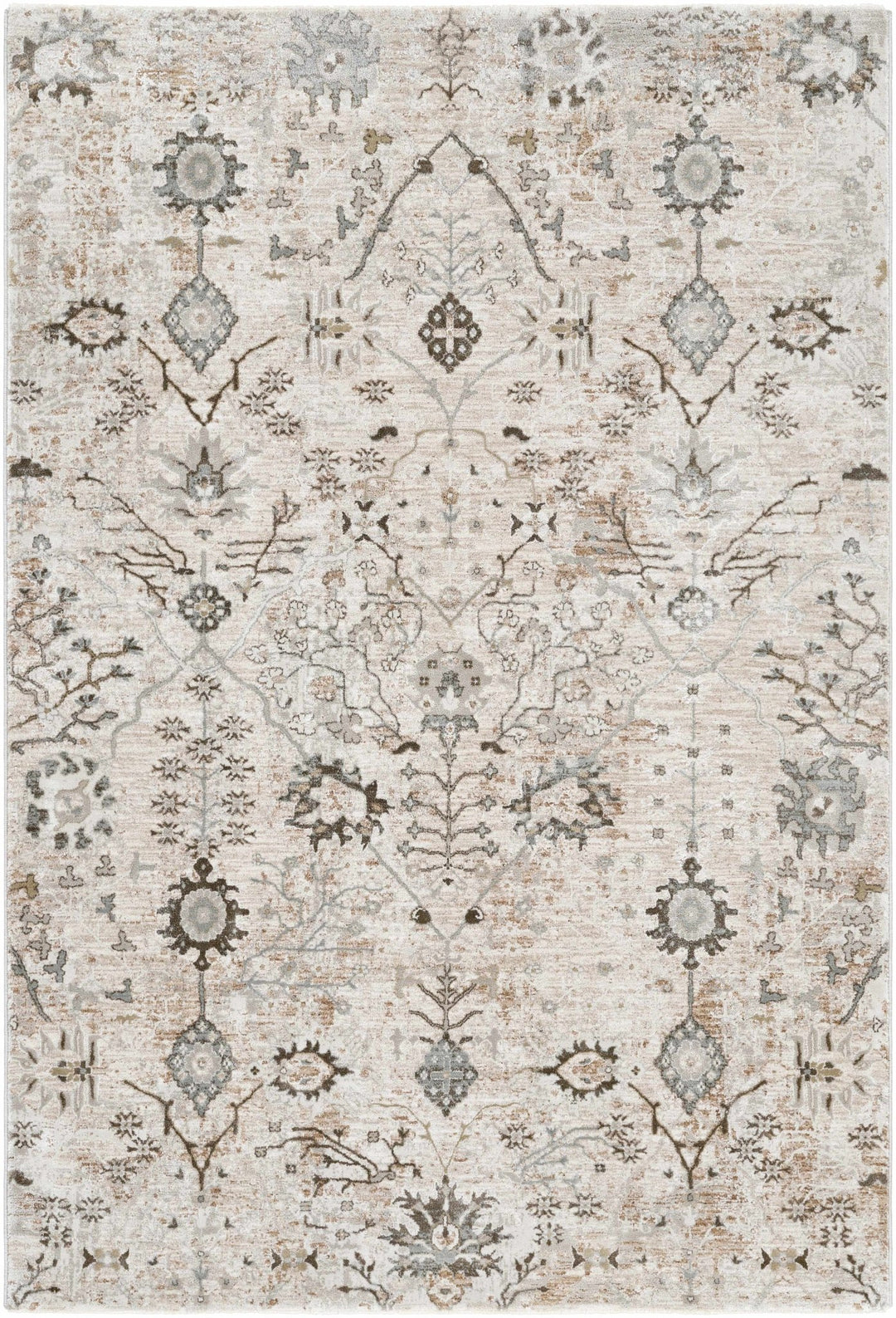 Traditional Oushak Beige Area Rug - The Rug Decor