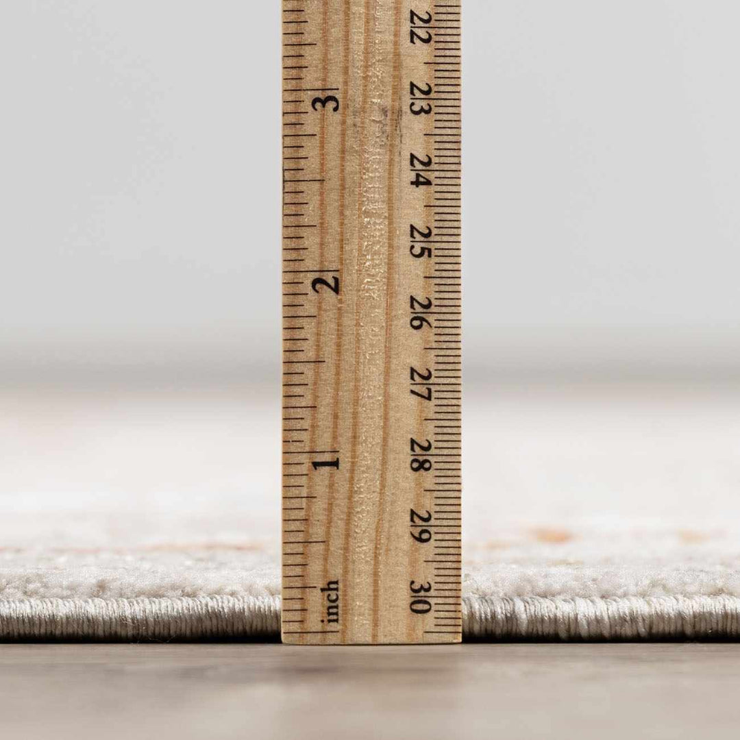 Traditional Oushak Beige Machine Woven Area Rug - The Rug Decor