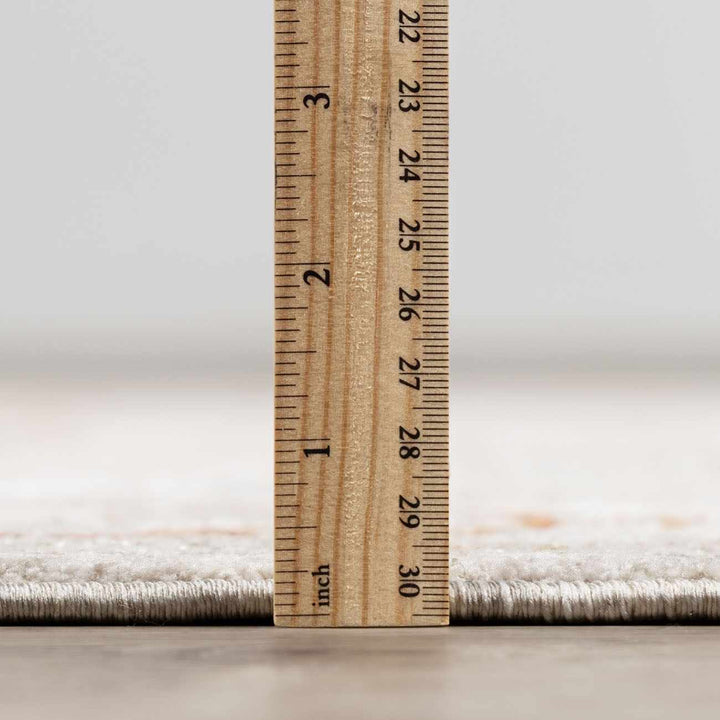 Traditional Oushak Beige Machine Woven Area Rug - The Rug Decor