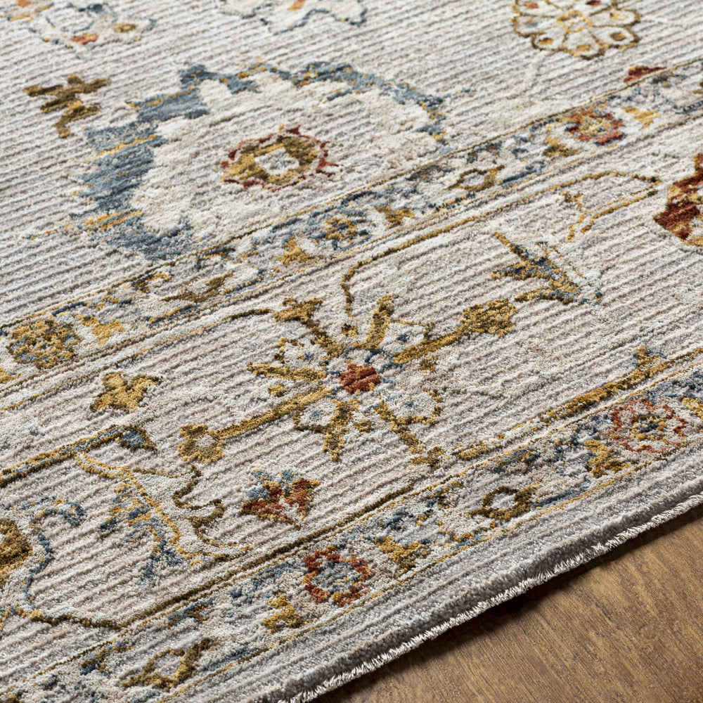 Traditional Oushak Cream Machine Woven Rug - The Rug Decor