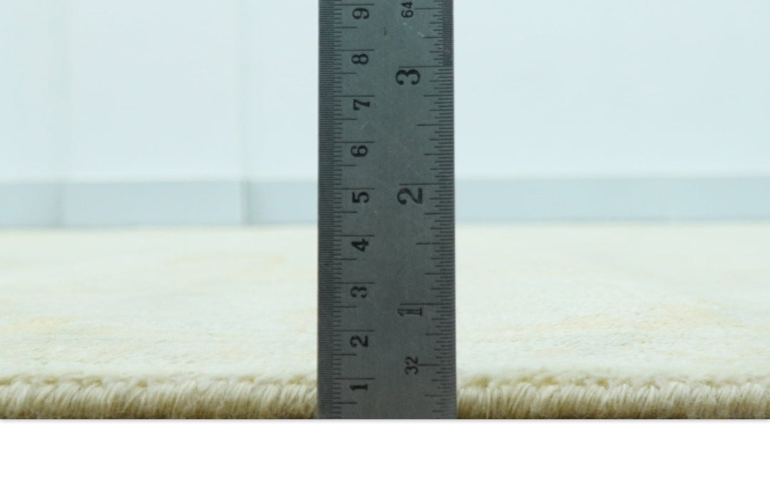 Traditional Oushak Design Beige And Gold 6x9 Hand Knotted Wool Area Rug - The Rug Decor