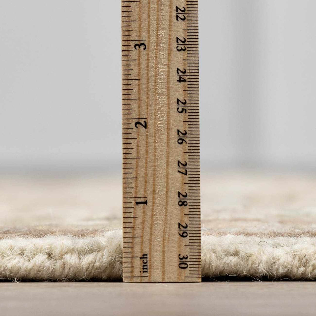 Traditional Oushak Design Beige Hand Tufted Wool Area Rug - The Rug Decor