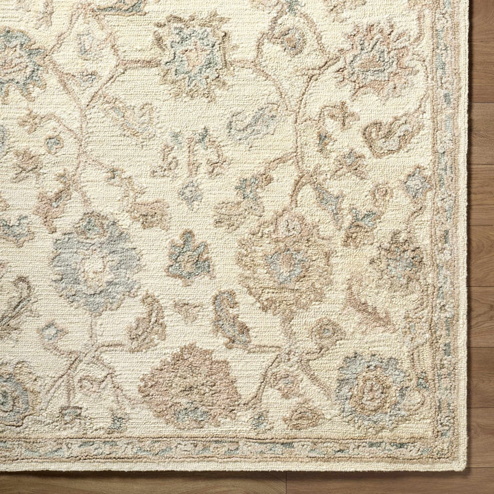 Traditional Oushak Design Beige Hand Tufted Wool Area Rug - The Rug Decor