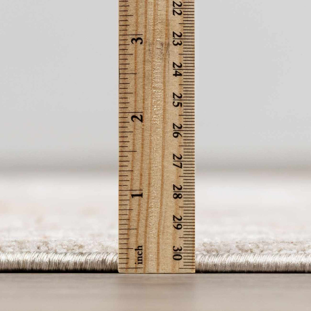 Traditional Oushak Design Beige Machine Woven Area Rug - The Rug Decor