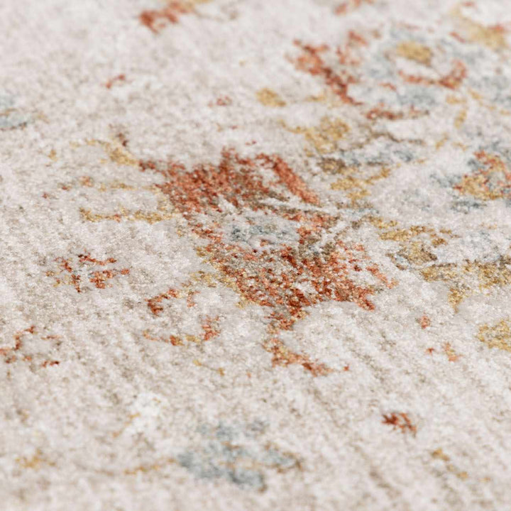 Traditional Oushak Design Beige Machine Woven Area Rug - The Rug Decor