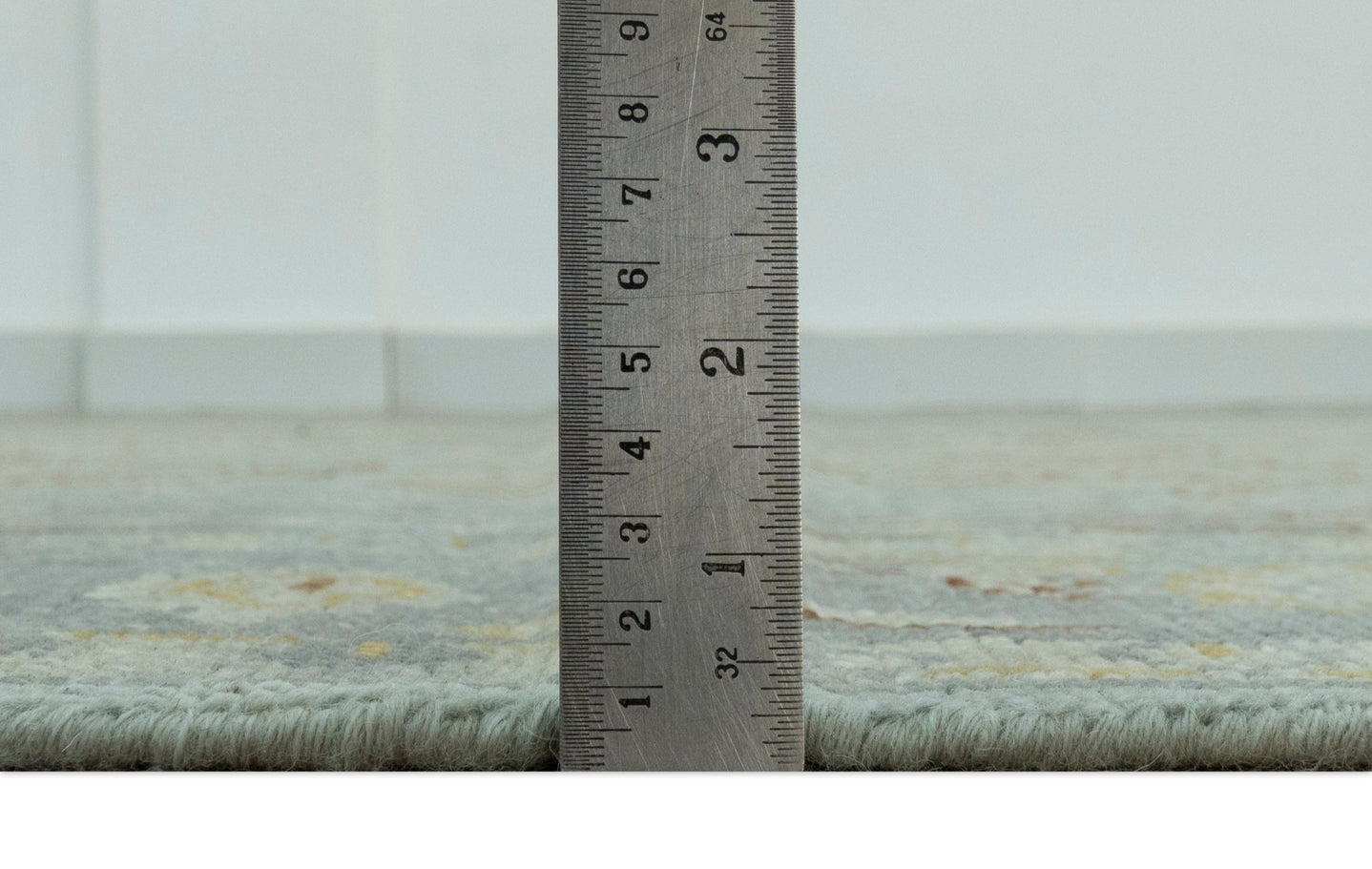 Traditional Oushak Design Blue, Brown And Gray 6X9 Hand Knotted wool rug - The Rug Decor