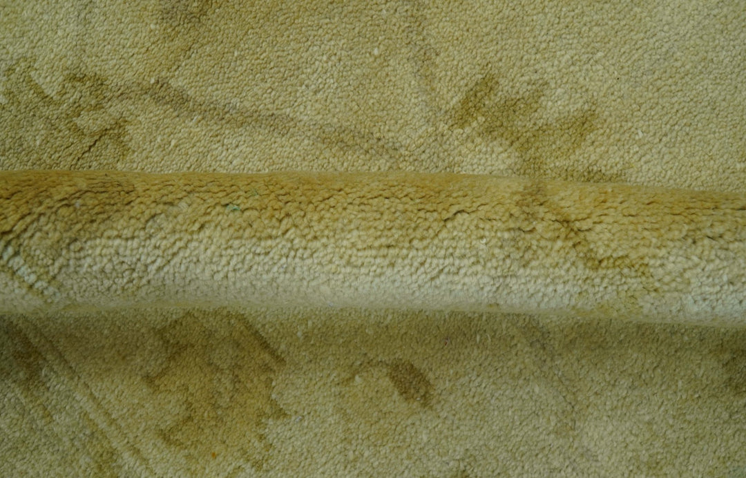 Traditional Oushak Design Brown And Beige Hand Knotted 4x6 Wool Area Rug - The Rug Decor