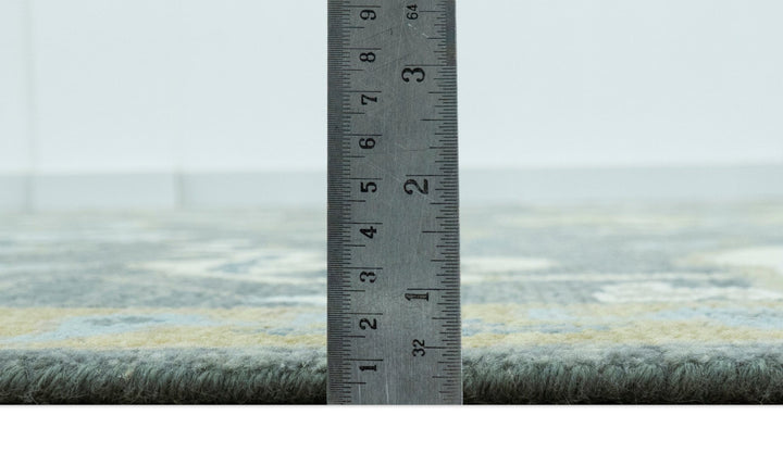 Traditional Oushak Design Charcoal And Camel Hand Knotted Custom Made Wool rug - The Rug Decor