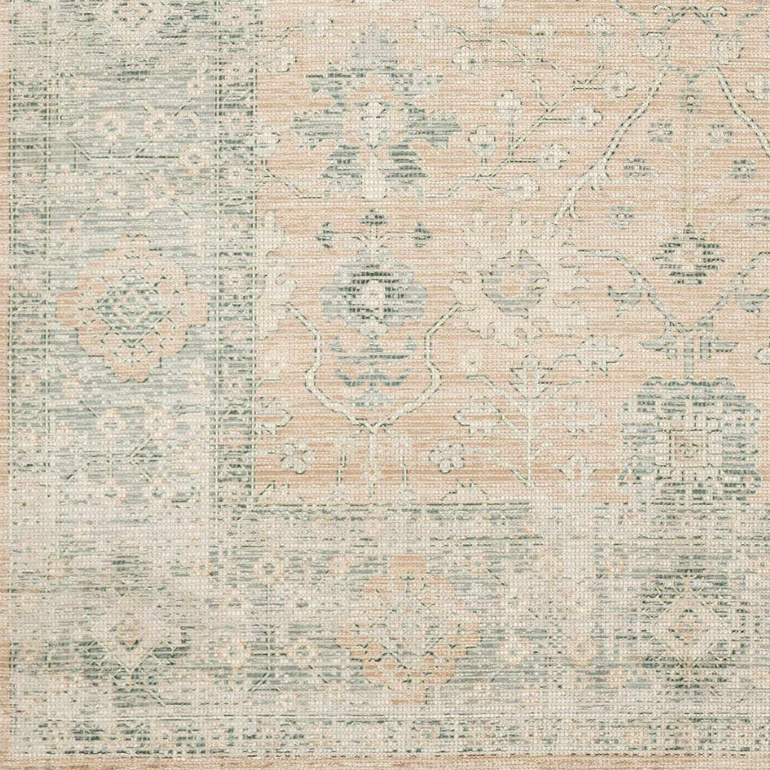 Traditional Oushak Design Peach Handmade Cotton - blend Rug - The Rug Decor