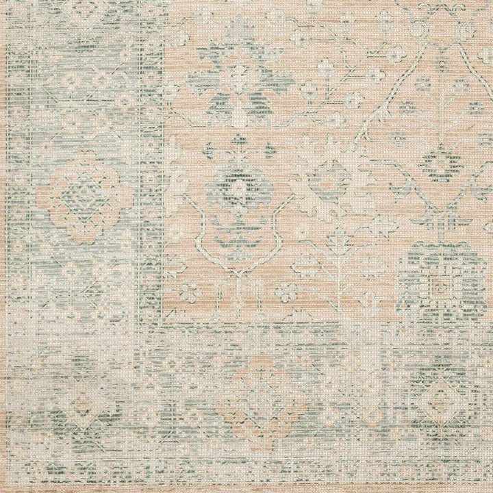 Traditional Oushak Design Peach Handmade Cotton - blend Rug - The Rug Decor