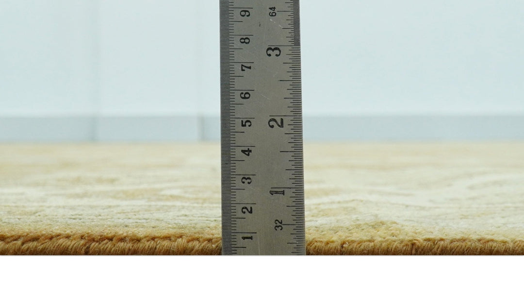 Traditional Oushak Design Rust And Beige Hand Knotted 8x10 Wool Area Rug - The Rug Decor