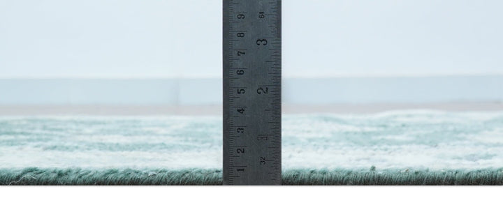 Traditional Oushak Design Teal 2.6x8.6 Hand Knotted Wool Rug - The Rug Decor