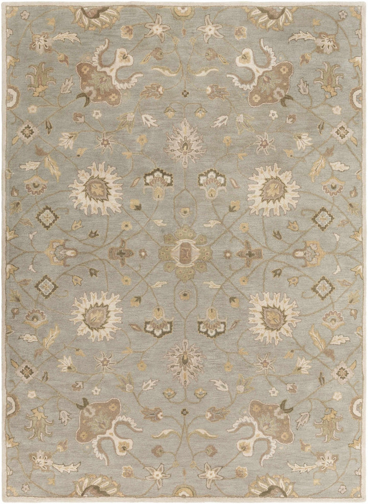 Traditional Oushak Taupe, Olive, Ivory and Beige Hand Tufted Multi Size wool Area Rug - The Rug Decor