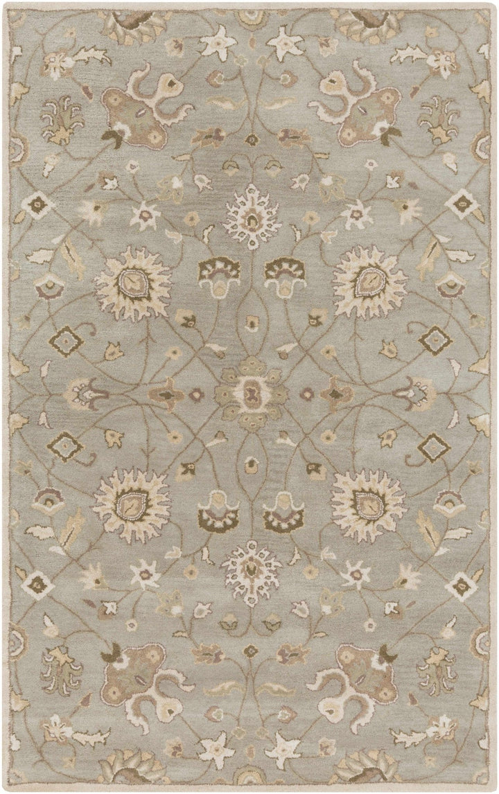 Traditional Oushak Taupe, Olive, Ivory and Beige Hand Tufted Multi Size wool Area Rug - The Rug Decor