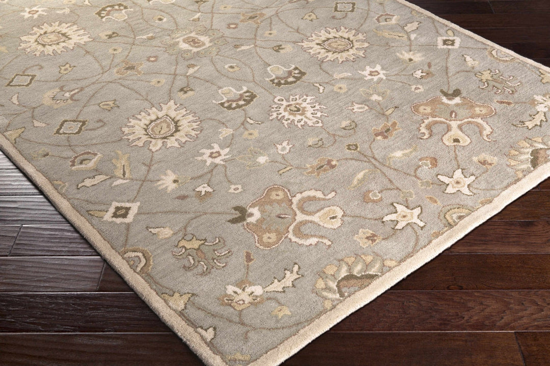 Traditional Oushak Taupe, Olive, Ivory and Beige Hand Tufted Multi Size wool Area Rug - The Rug Decor