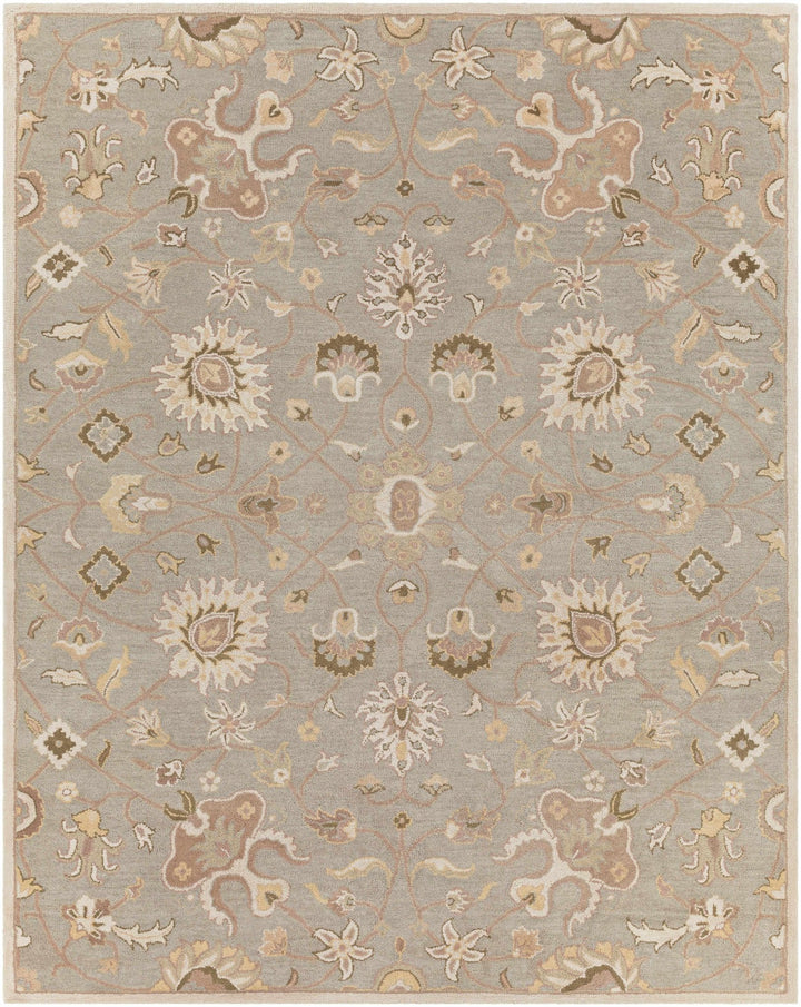 Traditional Oushak Taupe, Olive, Ivory and Beige Hand Tufted Multi Size wool Area Rug - The Rug Decor