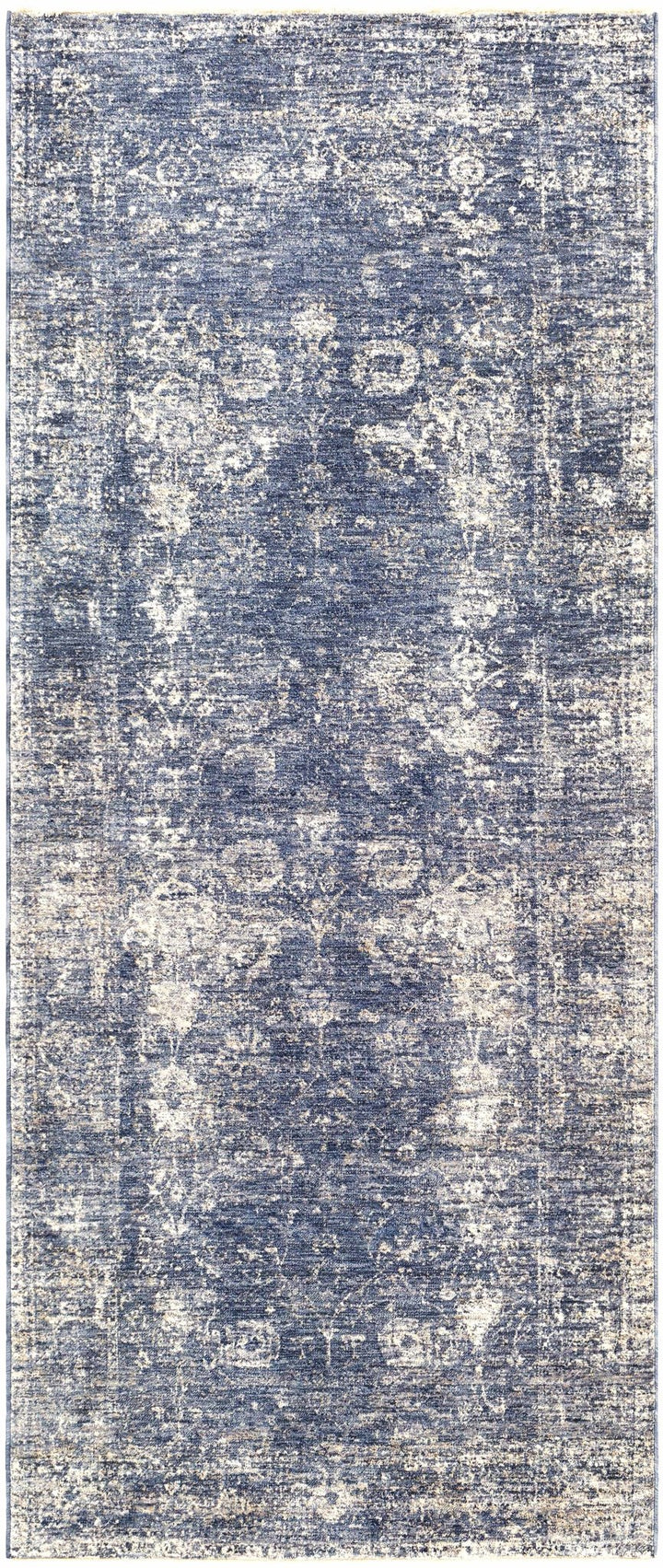 Traditional Persian Design Blue Machine Woven Area Rug - The Rug Decor
