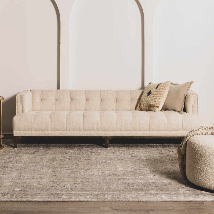 Traditional Persian Gray Machine Woven Rug - The Rug Decor