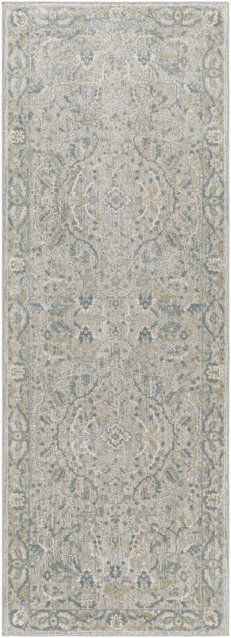 Traditional Persian Gray Machine Woven Rug - The Rug Decor