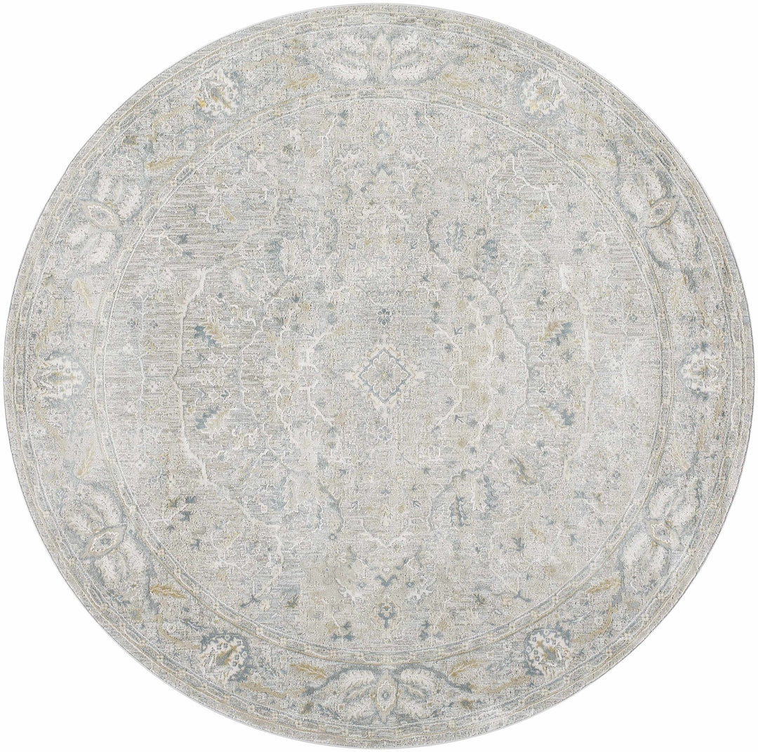 Traditional Persian Gray Machine Woven Rug - The Rug Decor