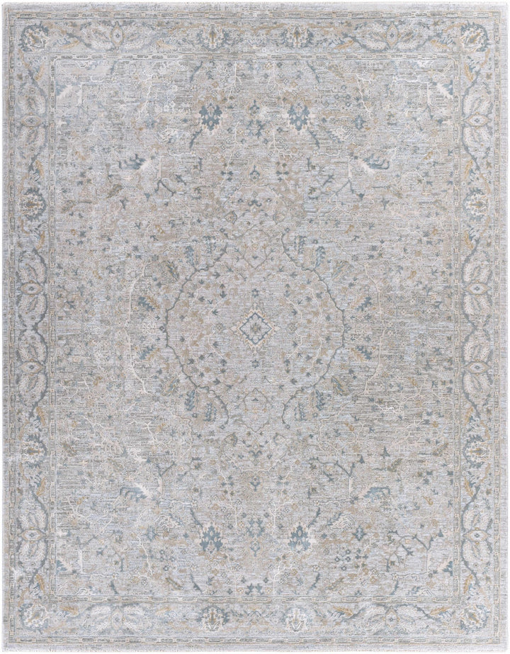 Traditional Persian Gray Machine Woven Rug - The Rug Decor