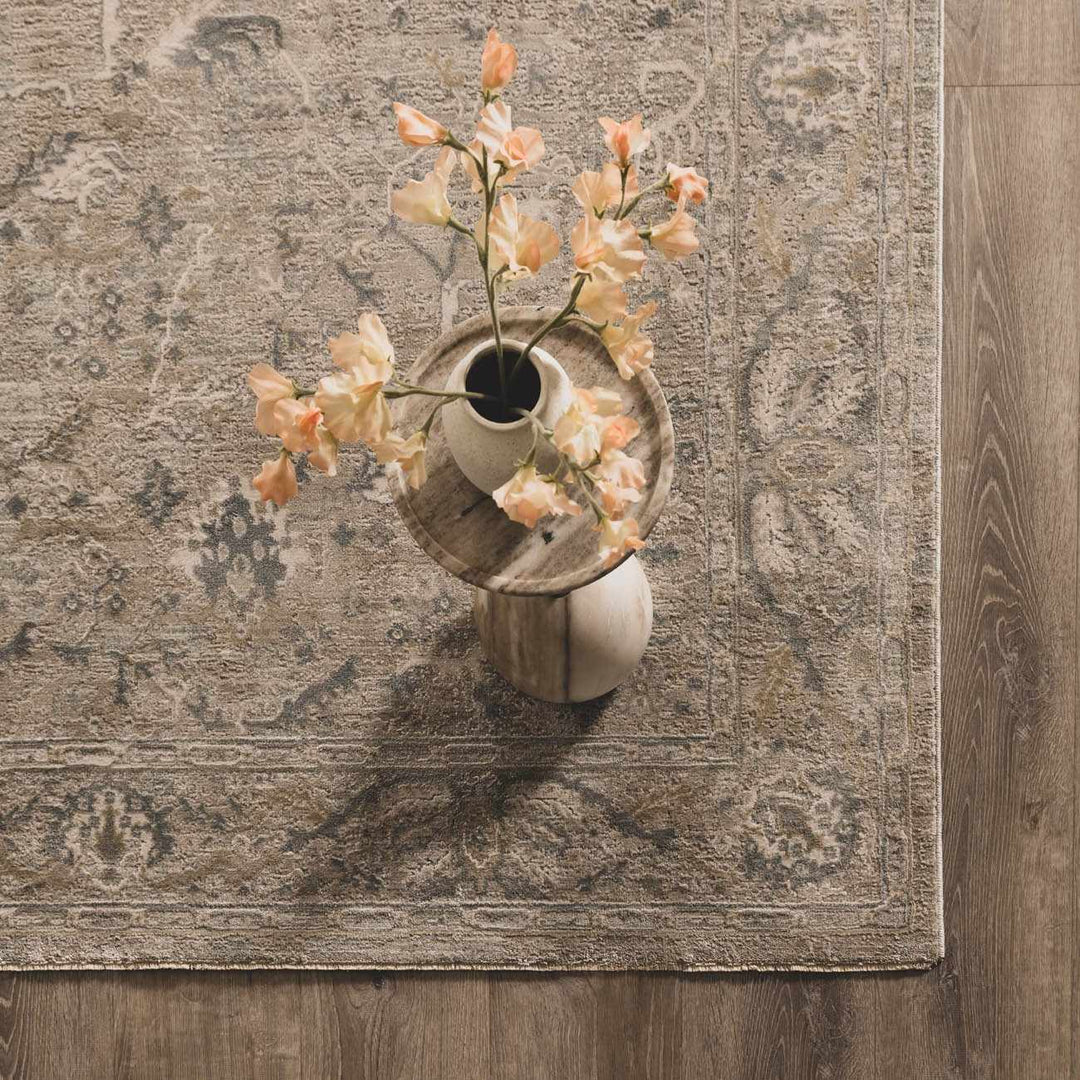 Traditional Persian Gray Machine Woven Rug - The Rug Decor