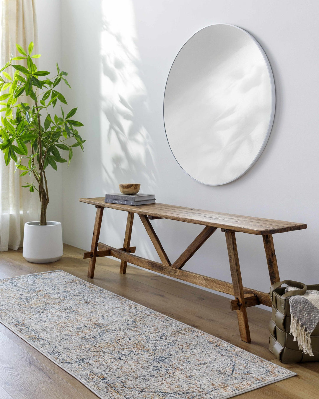 Traditional Style Beige And Gray Rug - The Rug Decor