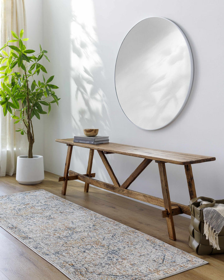 Traditional Style Beige And Gray Rug - The Rug Decor