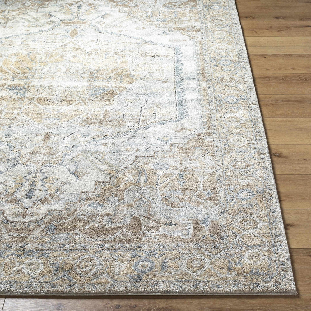 Traditional Style Beige Machine Woven Rug - The Rug Decor