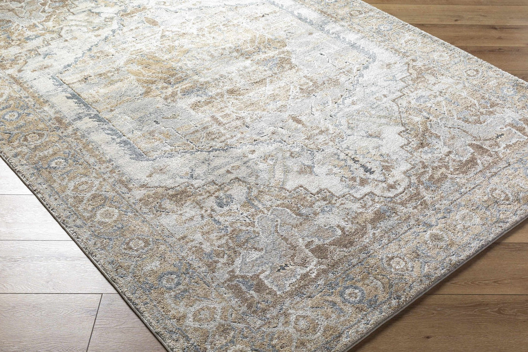 Traditional Style Beige Machine Woven Rug - The Rug Decor