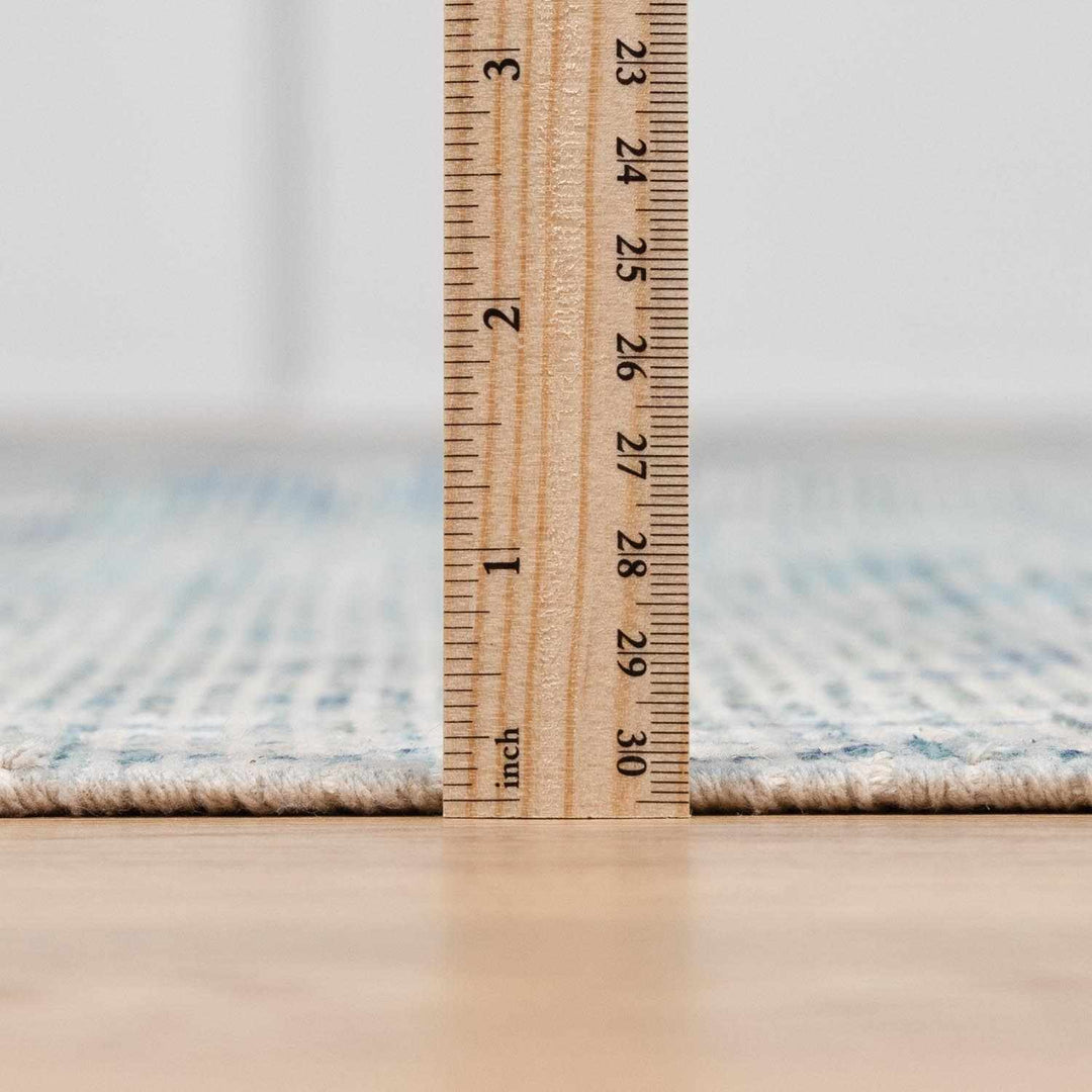 Traditional Style Blue Handmade Cotton - blend Aqua Rug - The Rug Decor