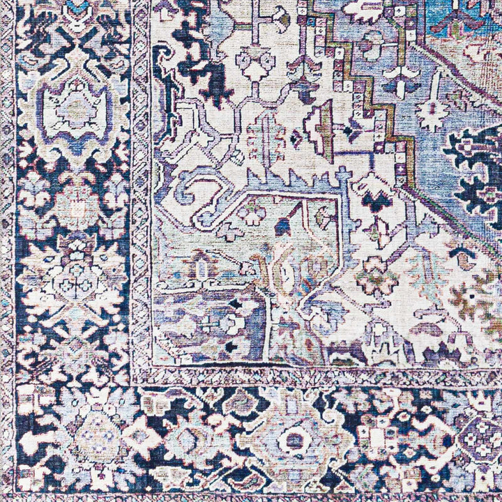 Traditional Style Blue medallion design Area Rug - The Rug Decor
