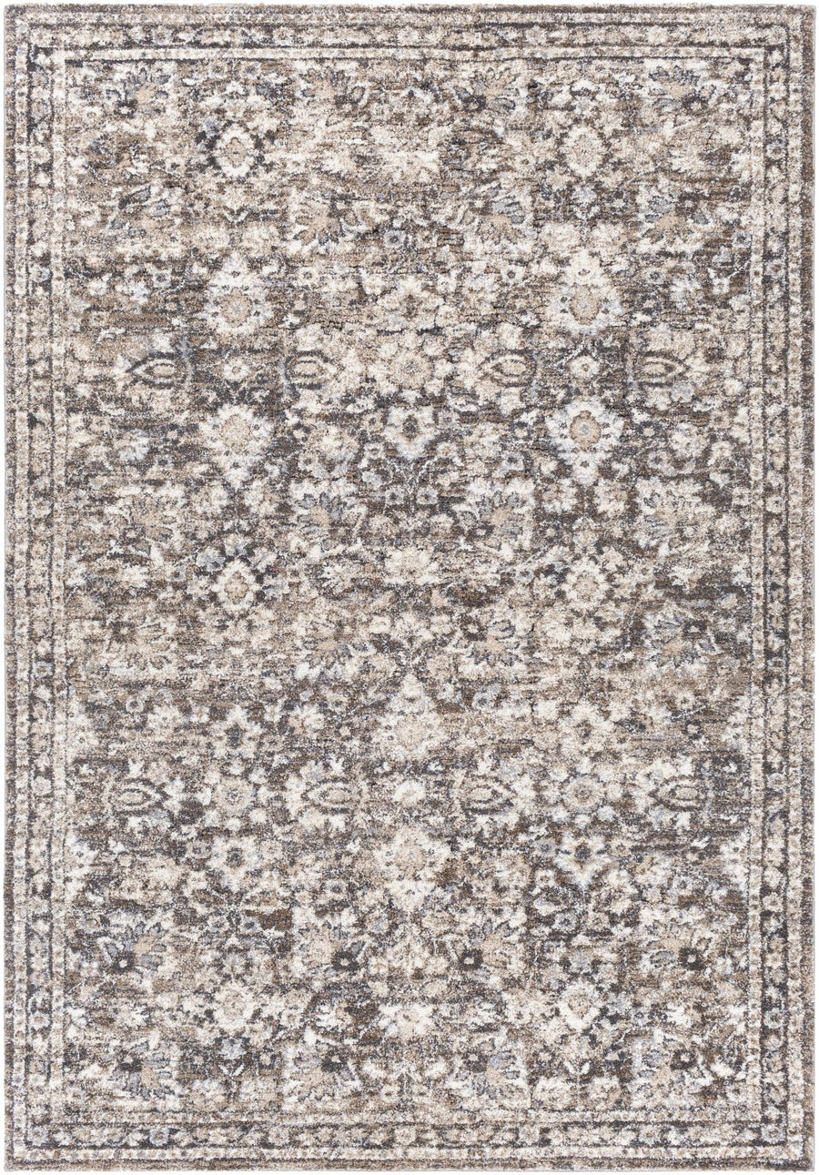 Traditional Style Charcoal And Beige Rug - The Rug Decor