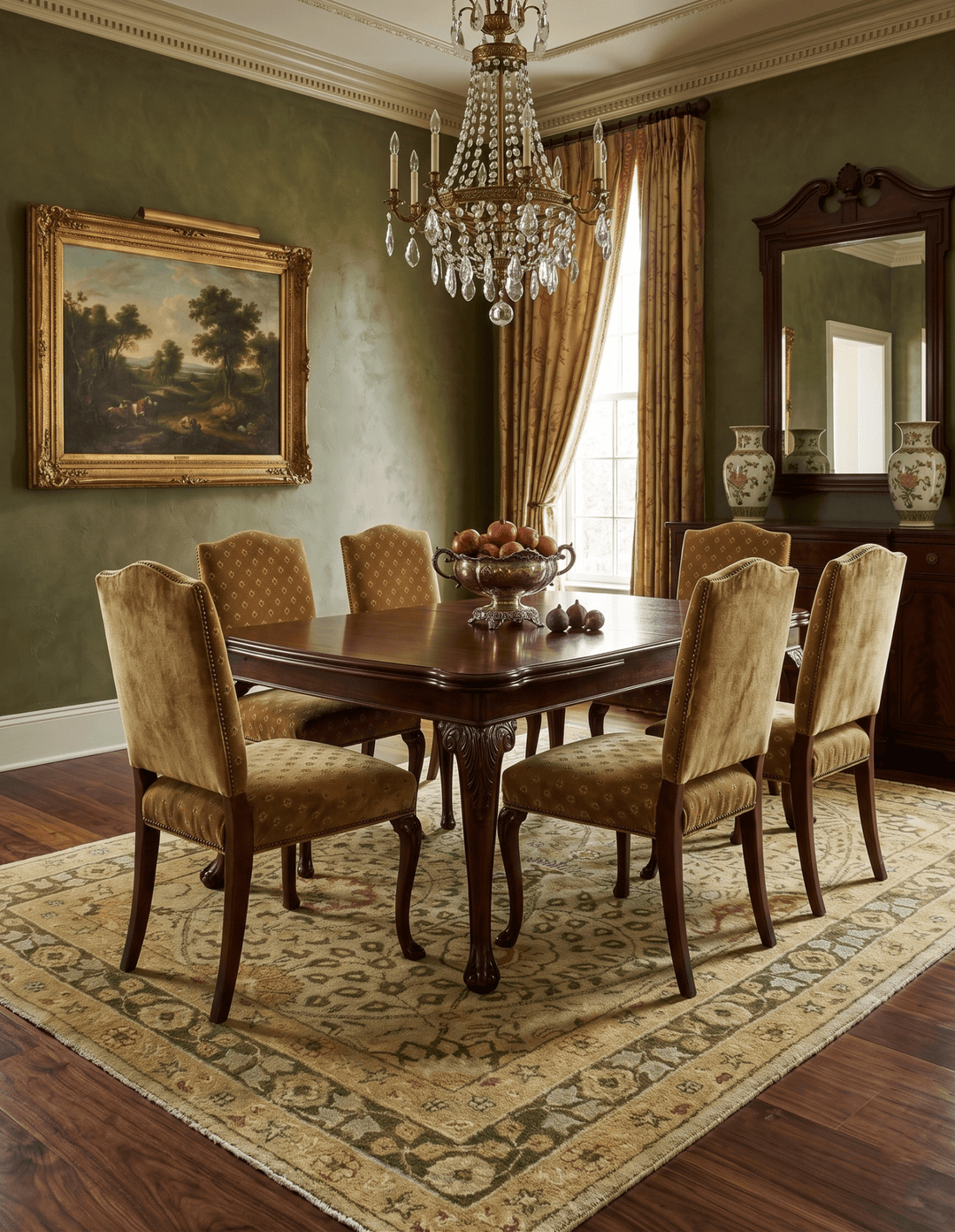 Traditional Style Gold Hand Tufted Wool Area Rug - The Rug Decor