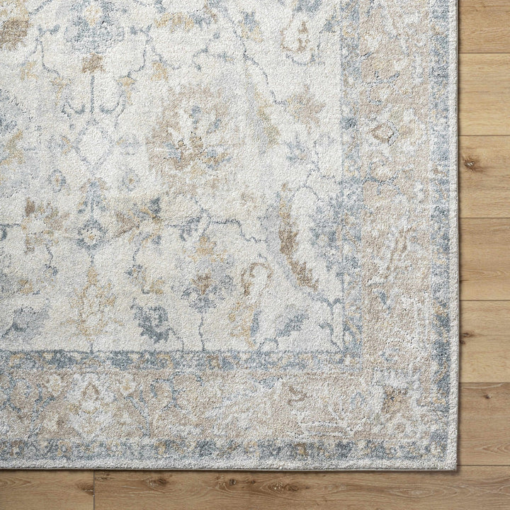 Traditional Style Gray And Beige Machine Woven Rug - The Rug Decor