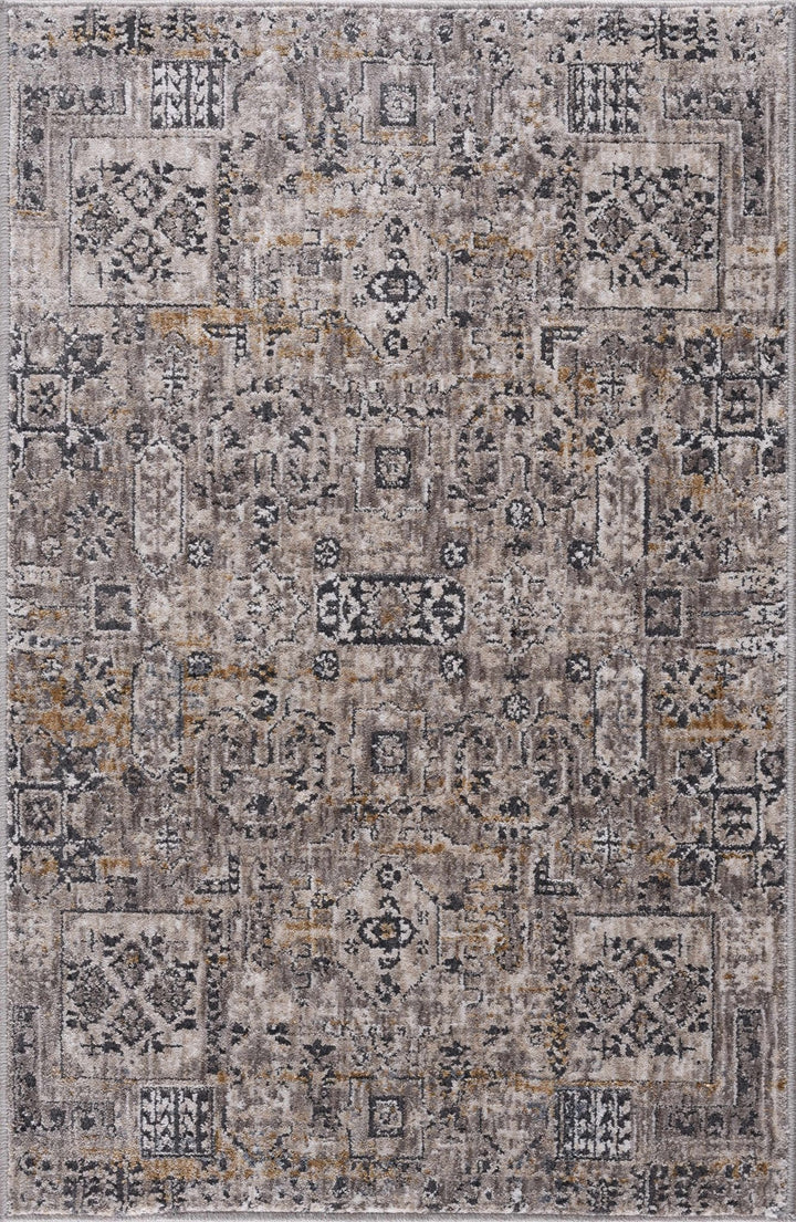 Traditional Style Gray And Charcoal Area Rug - The Rug Decor