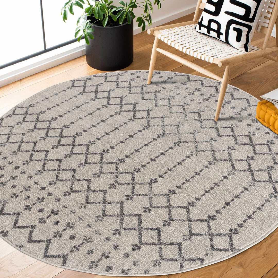 Traditional Style Gray And Ivory Rug - The Rug Decor