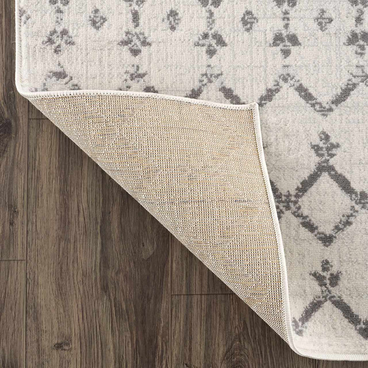 Traditional Style Gray And Ivory Rug - The Rug Decor