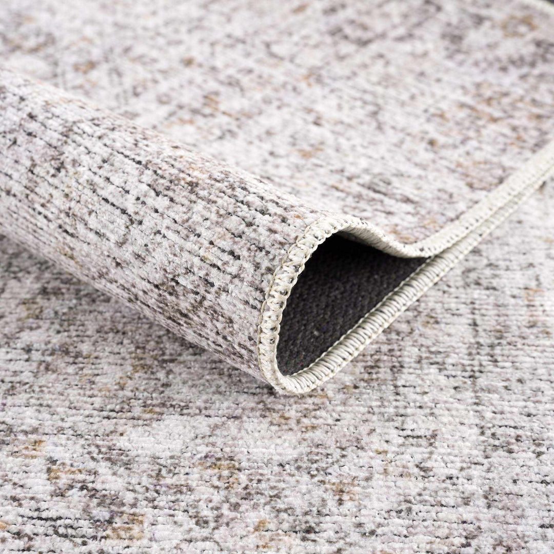 Traditional Style Gray Washable Area Rug - The Rug Decor