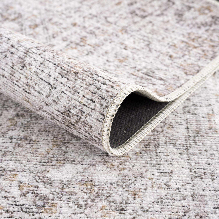 Traditional Style Gray Washable Area Rug - The Rug Decor